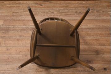 ヴィンテージ家具　イギリスビンテージ　ERCOL(アーコール)　美しく丈夫な作りが魅力的なクエーカーチェア(ダイニングチェア、椅子、ウィンザーチェア、ウインザーチェア)(R-042033)