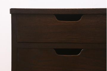 和製ヴィンテージ　シンプル　シックで合わせやすい小引き出し(卓上収納、小物収納、ビンテージ)(R-042037)