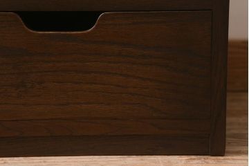 和製ヴィンテージ　シンプル　シックで合わせやすい小引き出し(卓上収納、小物収納、ビンテージ)(R-042037)