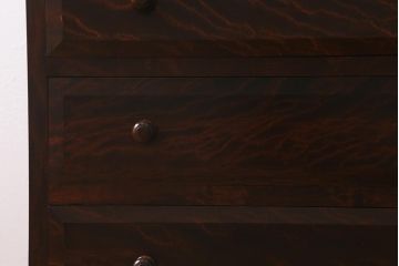 ビンテージ家具　松本民芸家具　シンプルな中に上品さがある#46型ベビータンス(チェスト、引き出し、ヴィンテージ)(定価約30万円)(R-042040)