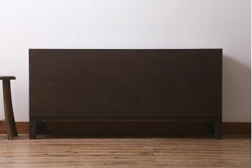 ラフジュ工房オリジナル　古材リメイク　レトロな雰囲気が魅力的な扉付きマス目棚・右開き(収納棚、ロッカー、下駄箱)(R-042044)