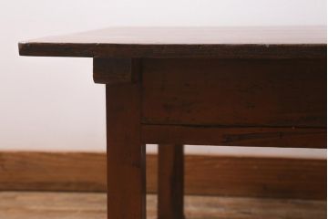アンティーク家具　和製アンティーク　昭和初期　使い込まれた風合いが味わい深い文机(座机、ローテーブル、座卓、センターテーブル)(R-042046)