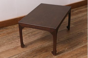 アンティーク家具　大正昭和初期　天板栓材一枚板　和の味わいが魅力的な花台(テーブル、座卓)(R-042047)