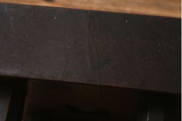 和製アンティーク　欅(ケヤキ)材　存在感のある足付将棋盤(花台、飾り台)(R-042048)