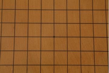 アンティーク雑貨　昭和中期　覆い付き　3寸5分　足付碁盤(囲碁盤、花台、飾り台)(R-042050)
