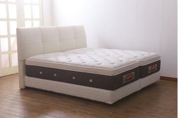 展示品　フランスベッド　SLUMBERLAND(スランバーランド)　SL-021DS　SL-4500C　コイルスプリング　マットレス付きベッド(定価約96万円)(R-042052)