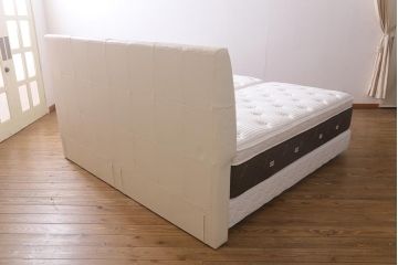 展示品　フランスベッド　SLUMBERLAND(スランバーランド)　SL-021DS　SL-4500C　コイルスプリング　マットレス付きベッド(定価約96万円)(R-042052)