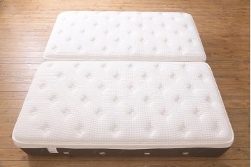 展示品　フランスベッド　SLUMBERLAND(スランバーランド)　SL-021DS　SL-4500C　コイルスプリング　マットレス付きベッド(定価約96万円)(R-042052)