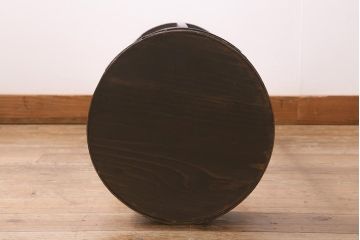 和製アンティーク　古民具　江戸期　経年の風合いが趣のある遠州行灯(丸行灯、行燈、照明、スタンド)(R-042054)