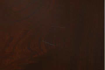 アンティーク家具　最上手物!　前面欅玉杢　黒柿材　希少　重厚な佇まいが魅力的な関東重ね水屋箪笥(収納棚、戸棚)(R-042057)