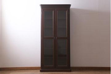 中古　maruni(マルニ木工)　KENT-COURT(ケントコート)　大人の書斎づくりにお勧めなシックな書棚(本箱、ブックケース)(R-042061)