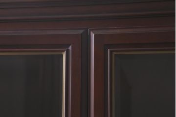 中古　maruni(マルニ木工)　KENT-COURT(ケントコート)　大人の書斎づくりにお勧めなシックな書棚(本箱、ブックケース)(R-042061)