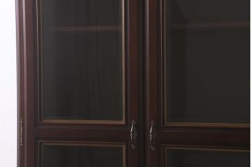 中古　maruni(マルニ木工)　KENT-COURT(ケントコート)　大人の書斎づくりにお勧めなシックな書棚(本箱、ブックケース)(R-042061)