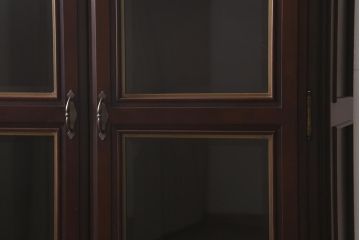 中古　maruni(マルニ木工)　KENT-COURT(ケントコート)　大人の書斎づくりにお勧めなシックな書棚(本箱、ブックケース)(R-042061)