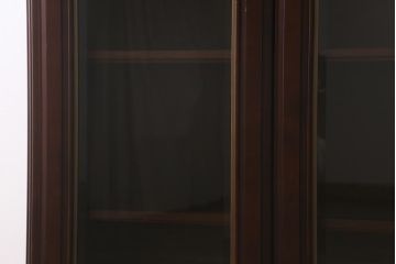 中古　maruni(マルニ木工)　KENT-COURT(ケントコート)　大人の書斎づくりにお勧めなシックな書棚(本箱、ブックケース)(R-042061)