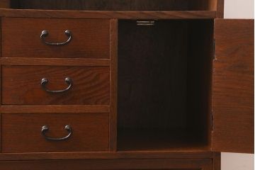 中古　指物家具　からくり付き!凝ったつくりが魅力の小物収納(定価14万円)(小箪笥)(R-042064)