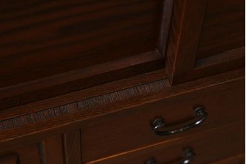 中古　指物家具　からくり付き!凝ったつくりが魅力の小物収納(定価14万円)(小箪笥)(R-042064)