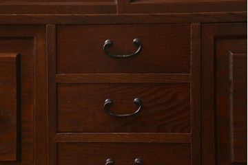 中古　指物家具　からくり付き!凝ったつくりが魅力の小物収納(定価14万円)(小箪笥)(R-042064)