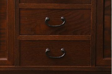 中古　指物家具　からくり付き!凝ったつくりが魅力の小物収納(定価14万円)(小箪笥)(R-042064)