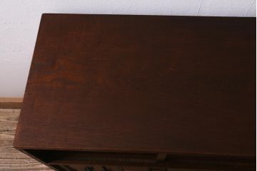 中古　指物家具　からくり付き!凝ったつくりが魅力の小物収納(定価14万円)(小箪笥)(R-042064)
