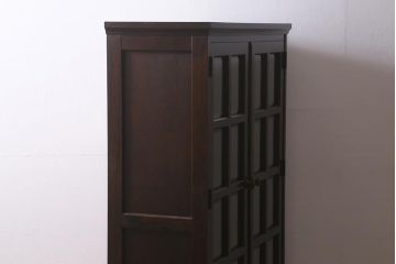 中古　北海道民芸家具　洗練された佇まいが魅力的な本箱・小(ブックケース、収納棚、戸棚)(R-042079)