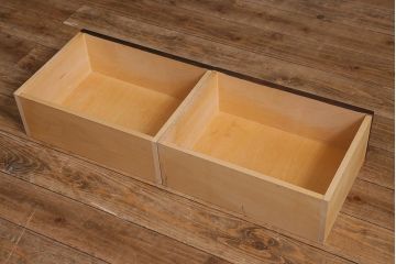 中古　北海道民芸家具　洗練された佇まいが魅力的な本箱・小(ブックケース、収納棚、戸棚)(R-042079)