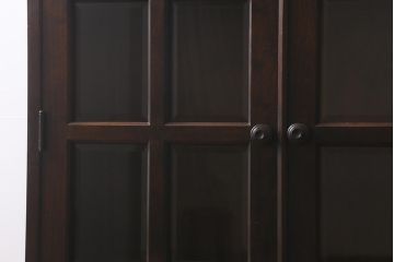 中古　北海道民芸家具　洗練された佇まいが魅力的な本箱・小(ブックケース、収納棚、戸棚)(R-042079)