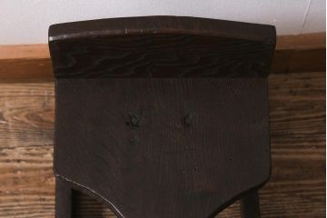 アンティーク雑貨　明治大正期　会津　栗材　趣溢れる木馬(そり)(R-042085)