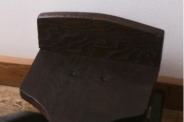 アンティーク雑貨　明治大正期　会津　栗材　趣溢れる木馬(そり)(R-042085)