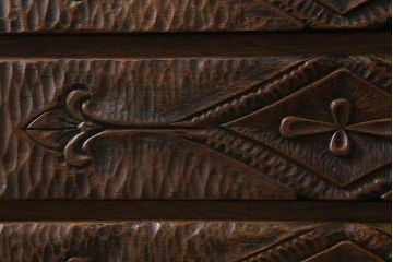 ビンテージ家具　レアもの　繊細な彫刻が魅力的なペザントアートのチェスト(引き出し、ヴィンテージ)(R-042086)