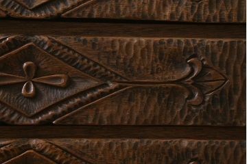 ビンテージ家具　レアもの　繊細な彫刻が魅力的なペザントアートのチェスト(引き出し、ヴィンテージ)(R-042086)