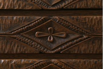 ビンテージ家具　レアもの　繊細な彫刻が魅力的なペザントアートのチェスト(引き出し、ヴィンテージ)(R-042086)