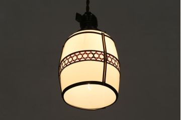 アンティーク照明　昭和初期　和の雰囲気漂う天井照明(吊り下げ照明、ペンダントライト)(R-042097)