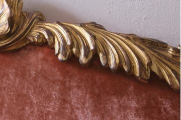 中古　ヨーロッパ製　ベロア　特大!　高級感漂うヨーロピアンなワイドソファ(4人掛け、5人掛け)(定価約200万円)(R-042103)