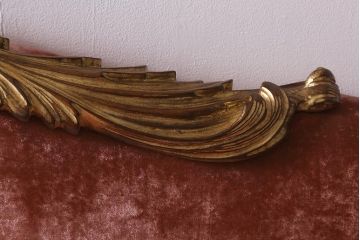 中古　ヨーロッパ製　ベロア　特大!　高級感漂うヨーロピアンなワイドソファ(4人掛け、5人掛け)(定価約200万円)(R-042103)