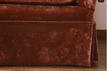 中古　ヨーロッパ製　ベロア　特大!　高級感漂うヨーロピアンなワイドソファ(4人掛け、5人掛け)(定価約200万円)(R-042103)