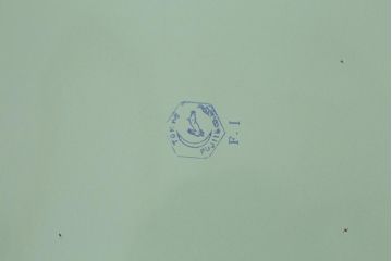 アンティーク雑貨　月兎印　蓋付き　ホーロー　カラーがお洒落な琺瑯の箱2個セット(バット、ボックス、保存容器、トレイ)(R-042115)