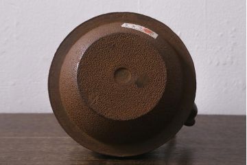 未使用品　古民具・骨董　昭和初期　南部長峯堂　能率鉄瓶(R-042120)