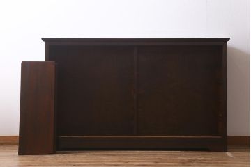 中古　松本民芸家具　洗練された佇まいが魅力的なC型下駄箱(別注品)(収納棚)(定価約45万円)(R-042123)