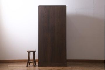 中古　伝統工芸品　高級品　総桐材　上品な意匠金具が目を引く加茂総桐箪笥(総桐たんす、衣装箪笥、洋服タンス)(R-042124)