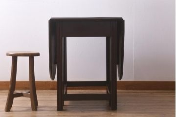 ヴィンテージ家具　民芸家具　和洋折衷使えるシンプルなバタフライテーブル(ダイニングテーブル、食卓、ビンテージ)(R-042125)