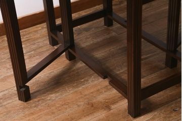 ヴィンテージ家具　民芸家具　和洋折衷使えるシンプルなバタフライテーブル(ダイニングテーブル、食卓、ビンテージ)(R-042125)