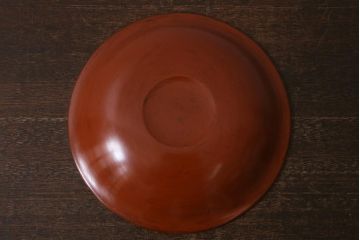 アンティーク雑貨　昭和初期　鎌倉彫　菓子皿　銘名皿5枚(在銘作家物)(R-042132)