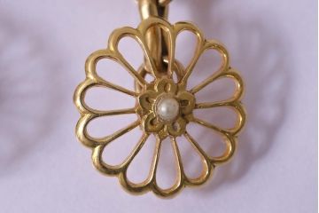 アンティークアクセサリー　宮家菊紋カフス(皇室御下賜品、ボンボニエール)(R-042137)