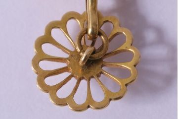 アンティークアクセサリー　宮家菊紋カフス(皇室御下賜品、ボンボニエール)(R-042137)