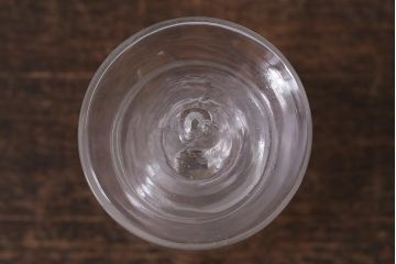 アンティーク照明　昭和初期　オイルランプリメイク　気泡ガラスがレトロで趣あふれるテーブルランプ(スタンドライト、卓上照明)(R-042139)