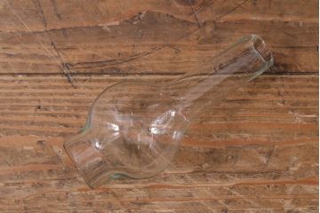 アンティーク照明　昭和初期　オイルランプリメイク　気泡ガラスがレトロで趣あふれるテーブルランプ(スタンドライト、卓上照明)(R-042139)