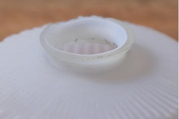 アンティーク照明　昭和初期　オパールガラス　上品な淡い光がお部屋を満たす吊り下げ照明(天井照明、電笠、シェード、ペンダントライト)(R-042141)