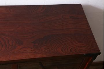 中古　伝統民芸　岩谷堂箪笥　菊幸　凛とした佇まいが魅力の茶棚(中)(茶箪笥、食器棚、収納棚)(定価約65万円)(R-042152)