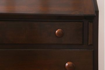 ビンテージ家具　松本民芸家具　シックで上品な佇まいのライティングビューロー(簿記机、在宅ワーク、在宅用ワークデスク、ヴィンテージ)(R-042153)